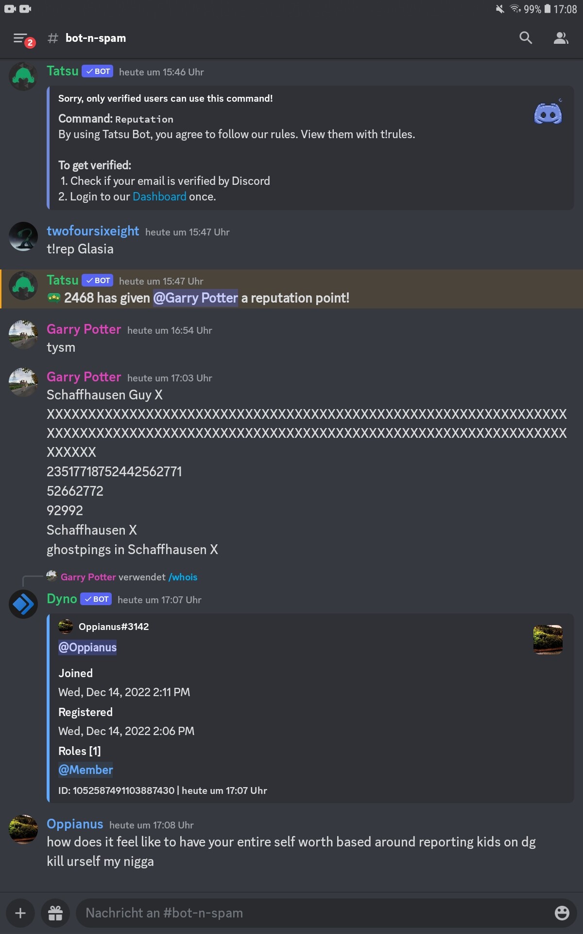Discord - block also the N word that ends with A and the C word (c ...